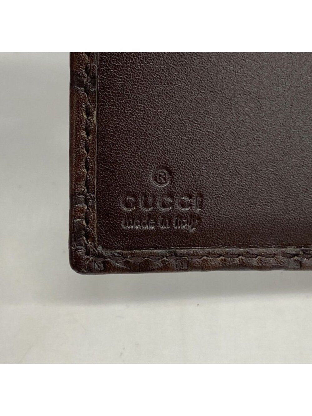 Gucci Wallet Guccissima Leather Brown Champagne Gold - Picture 4 of 8